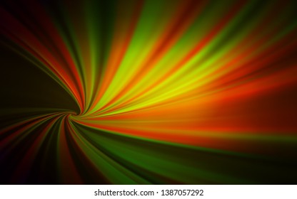 Dark Green, Yellow vector blurred shine abstract template. An elegant bright illustration with gradient. Elegant background for a brand book.