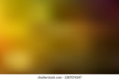 Dark Green, Yellow vector blurred background. Shining colored illustration in smart style. Completely new design for your business.