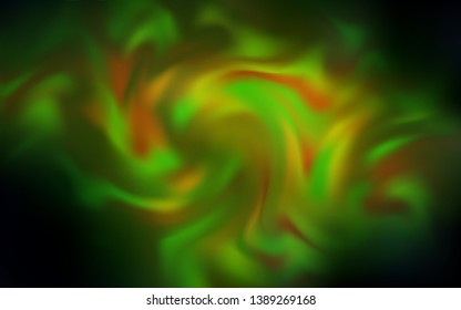 Dark Green, Yellow vector blurred bright pattern. Colorful abstract illustration with gradient. New style design for your brand book.