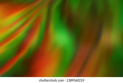 Dark Green, Yellow vector blurred background. Glitter abstract illustration with gradient design. New design for your business.