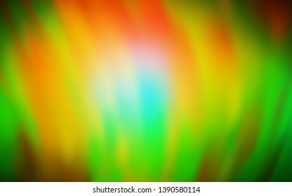 Dark Green, Yellow vector blurred shine abstract background. Glitter abstract illustration with gradient design. Blurred design for your web site.