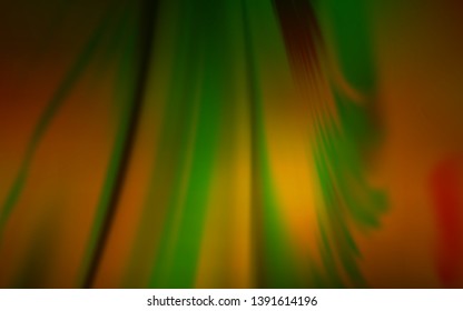 Dark Green, Yellow vector blurred shine abstract template. New colored illustration in blur style with gradient. New way of your design.