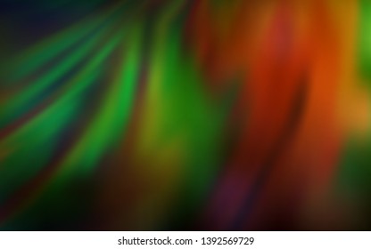 Dark Green, Yellow vector blurred shine abstract background. Modern abstract illustration with gradient. New way of your design.