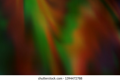 Dark Green, Yellow vector blurred shine abstract background. Modern abstract illustration with gradient. Background for designs.