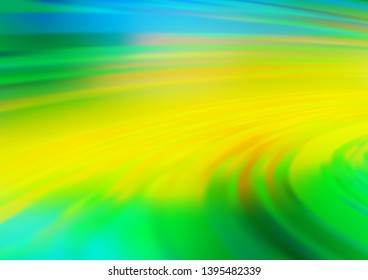 Dark Green, Yellow vector blurred bright pattern. Colorful illustration in abstract style with gradient. Brand new design for your business.