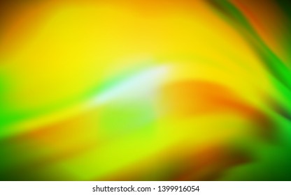 Dark Green, Yellow vector blurred bright texture. Glitter abstract illustration with gradient design. Background for designs.