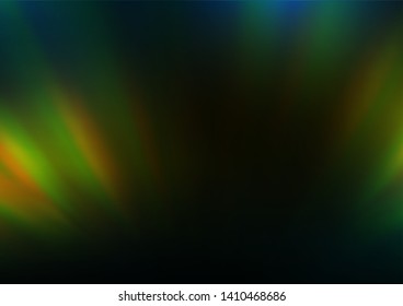 Dark Green, Yellow vector blurred background. Colorful illustration in blurry style with gradient. The elegant pattern for brand book.