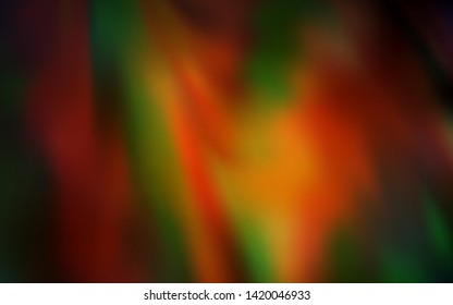 Dark Green, Yellow vector blurred shine abstract texture. Shining colored illustration in smart style. Blurred design for your web site.