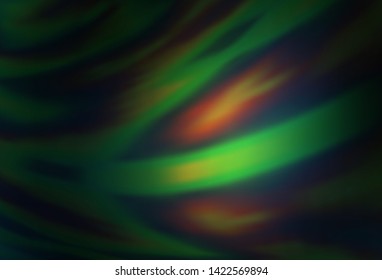 Dark Green, Yellow vector blurred template. A completely new colored illustration in blur style. Background for a cell phone.