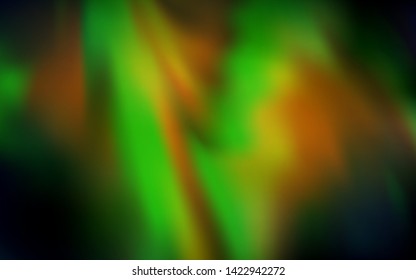 Dark Green, Yellow vector blurred bright texture. Abstract colorful illustration with gradient. Background for a cell phone.
