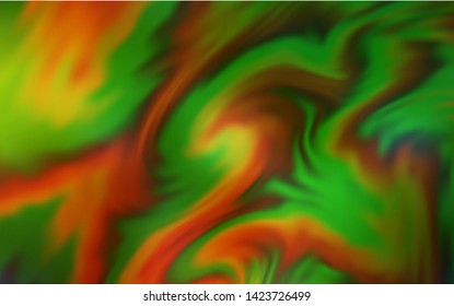 Dark Green, Yellow vector blurred pattern. Colorful abstract illustration with gradient. The best blurred design for your business.