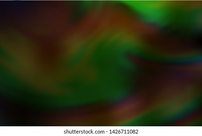 Dark Green, Yellow vector blurred bright texture. An elegant bright illustration with gradient. Background for designs.