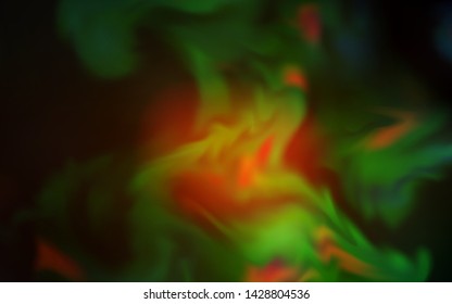 Dark Green, Yellow vector blurred and colored pattern. Creative illustration in halftone style with gradient. Completely new design for your business.