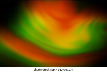 Dark Green, Yellow vector blurred bright texture. Creative illustration in halftone style with gradient. New way of your design.