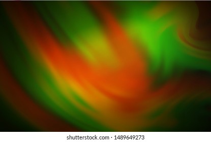 Dark Green, Yellow vector blurred shine abstract background. Abstract colorful illustration with gradient. Elegant background for a brand book.