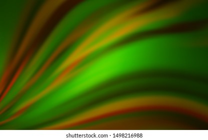 Dark Green, Yellow vector blurred shine abstract background. Abstract colorful illustration with gradient. Completely new design for your business.
