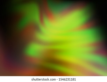 Dark Green, Yellow vector blurred bright template. Colorful illustration in blurry style with gradient. The background for your creative designs.