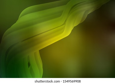 Dark Green, Yellow vector blurred shine abstract template. New colored illustration in blur style with gradient. Background for a cell phone.