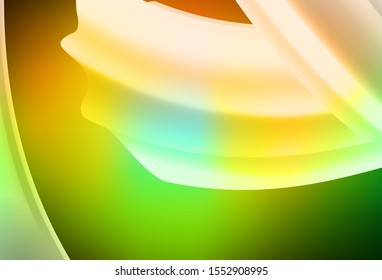 Dark Green, Yellow vector blurred bright texture. Shining colorful illustration in smart style. The best blurred design for your business.