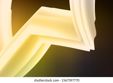 Dark Green, Yellow vector blurred shine abstract background. Abstract colorful illustration with gradient. Background for designs.