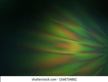 Dark Green, Yellow vector blurred background. Shining colorful illustration in a Brand new style. The blurred design can be used for your web site.