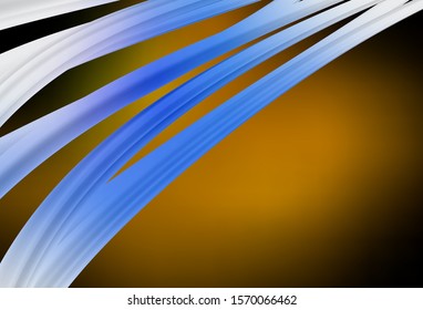 Dark Green, Yellow vector blurred shine abstract background. A completely new colored illustration in blur style. New style design for your brand book.