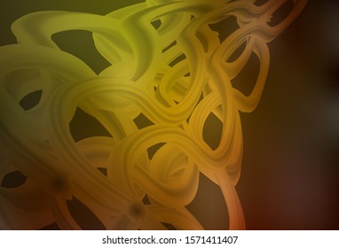 Dark Green, Yellow vector blurred bright texture. Abstract colorful illustration with gradient. New style for your business design.