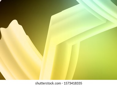 Dark Green, Yellow vector blurred bright template. A completely new colored illustration in blur style. Elegant background for a brand book.