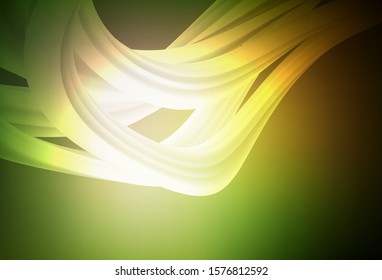 Dark Green, Yellow vector blurred and colored pattern. A completely new colored illustration in blur style. Smart design for your work.