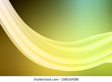 Dark Green, Yellow vector blurred pattern. Creative illustration in halftone style with gradient. Background for a cell phone.