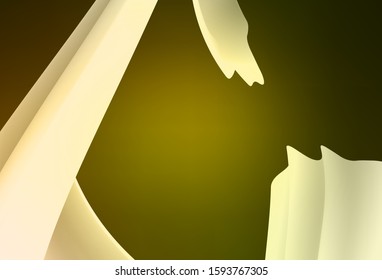 Dark Green, Yellow vector blurred template. Colorful illustration in abstract style with gradient. Smart design for your work.