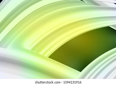 Dark Green, Yellow vector blurred bright texture. Shining colorful illustration in smart style. The best blurred design for your business.
