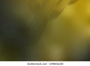 Dark Green, Yellow vector blurred shine abstract texture. An elegant bright illustration with gradient. The best blurred design for your business.