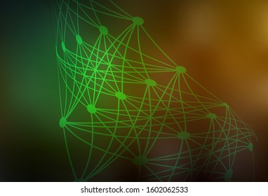 Dark Green, Yellow vector blurred bright template. Abstract colorful illustration with gradient. New way of your design.