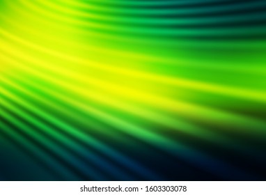 Dark Green, Yellow vector blurred template. Colorful illustration in abstract style with gradient. Elegant background for a brand book.