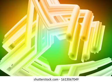 Dark Green, Yellow vector blurred bright pattern. An elegant bright illustration with gradient. New design for your business.
