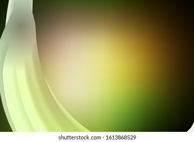 Dark Green, Yellow vector blurred bright pattern. Colorful illustration in abstract style with gradient. New design for your business.