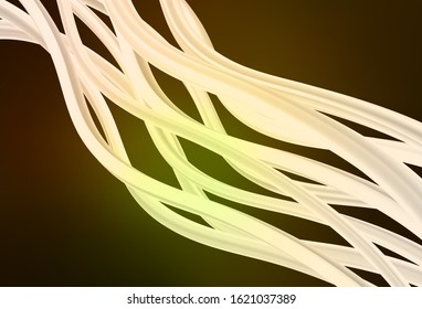 Dark Green, Yellow vector blurred bright pattern. Shining colorful illustration in smart style. Completely new design for your business.