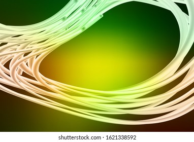 Dark Green, Yellow vector blurred shine abstract background. Creative illustration in halftone style with gradient. Elegant background for a brand book.