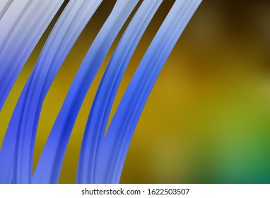 Dark Green, Yellow vector blurred shine abstract background. A completely new colored illustration in blur style. Blurred design for your web site.