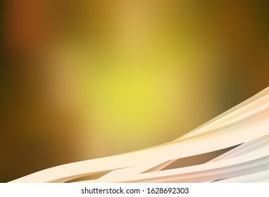 Dark Green, Yellow vector blurred background. Colorful abstract illustration with gradient. Background for designs.
