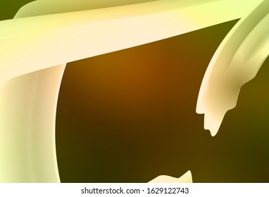 Dark Green, Yellow vector blurred and colored pattern. An elegant bright illustration with gradient. Completely new design for your business.