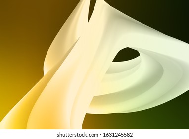 Dark Green, Yellow vector blurred background. Creative illustration in halftone style with gradient. Background for a cell phone.