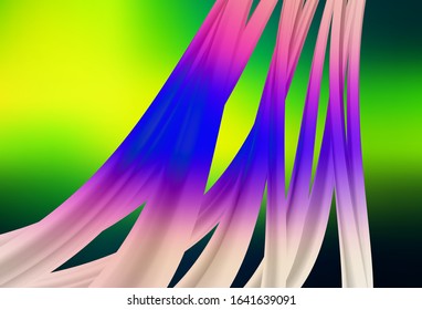 Dark Green, Yellow vector blurred shine abstract background. Abstract colorful illustration with gradient. New design for your business.