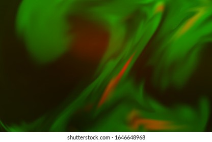 Dark Green, Yellow vector blurred shine abstract background. Colorful illustration in abstract style with gradient. Blurred design for your web site.