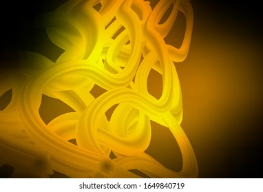 Dark Green, Yellow vector blurred shine abstract texture. Colorful abstract illustration with gradient. New style for your business design.
