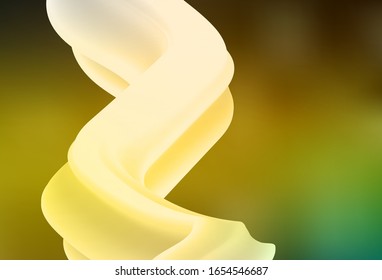 Verde oscuro, fondo borroso vectorial amarillo. Ilustración colorida en estilo abstracto con degradado. Diseño borroso para su sitio web.