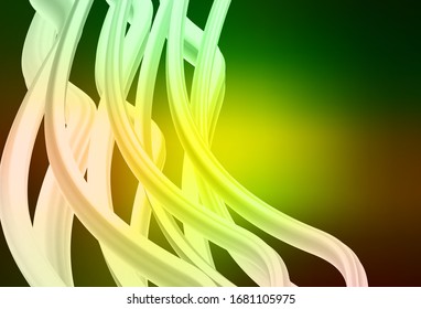 Dark Green, Yellow vector blurred shine abstract template. Glitter abstract illustration with gradient design. Completely new design for your business.