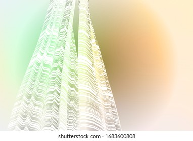 Dark Green, Yellow vector blurred shine abstract background. An elegant bright illustration with gradient. Background for a cell phone.