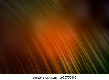 Dark Green, Yellow vector blurred shine abstract background. Creative illustration in halftone style with gradient. Elegant background for a brand book.